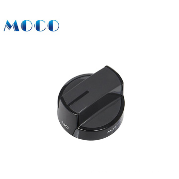 high quality kitchen spare parts of plastic electric temperature range oven knob